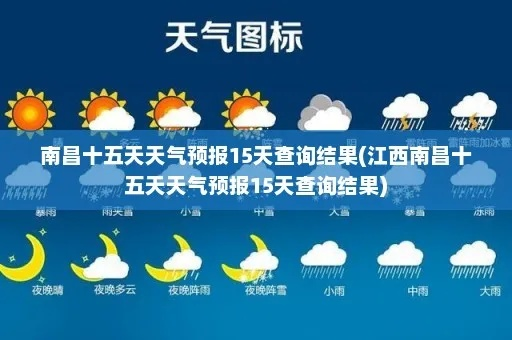 南昌60天天气预报查询（江西南昌未来60天天气预报）